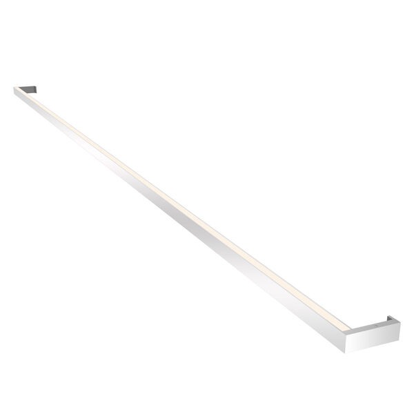 Thin-Line Bright Satin Aluminum LED 96-Inch Wall Bar, image 1