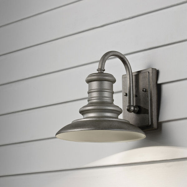 Redding Station Tarnished Silver Nine-Inch LED Outdoor Wall Sconce, image 2