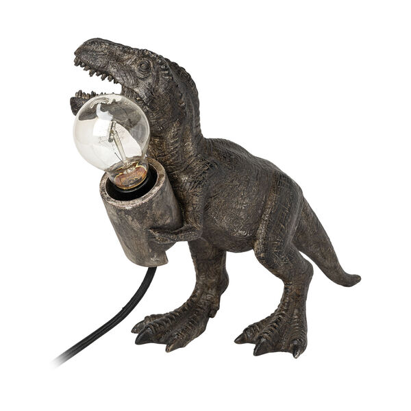 Raptor Dark Brown One-Light Tyrannosaurus Rex Table Lamp, image 1