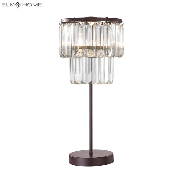 Antoinette Bronze and Clear One-Light Table Lamp, image 7