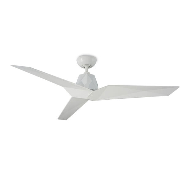 Vortex Gloss White 60-Inch Downrod Ceiling Fans, image 1