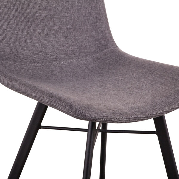 Posey Matte Gunmetal Side Chair, Set of Two, image 3
