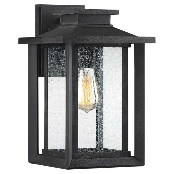 Wakefield Earth Black 14-Inch One-Light Outdoor Wall Sconce, image 1