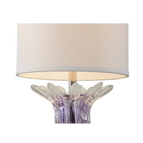 Clear and Lilac One-Light Lady Table Lamp, image 2
