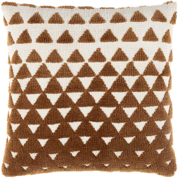 Kabela Camel, Cream and Ivory 18-Inch Pillow, image 1