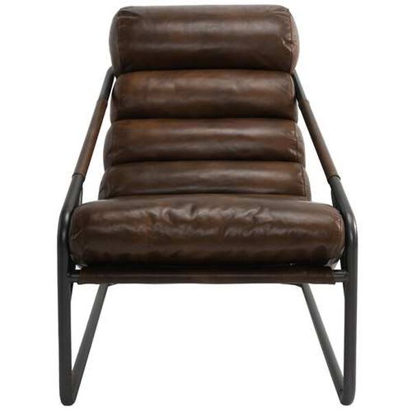 Jamia Brown and Black Accent Chair, image 2