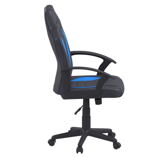 Hendricks Blue Gaming Office Chair with Vegan Leather, image 5