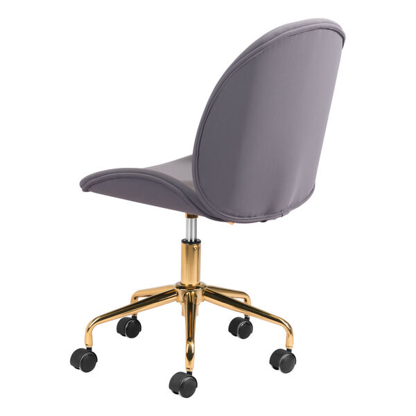 Miles Gray and Gold Office Chair, image 6