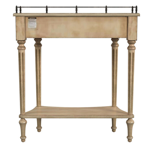 Charleston Antique Beige Single Drawer Console Table, image 6