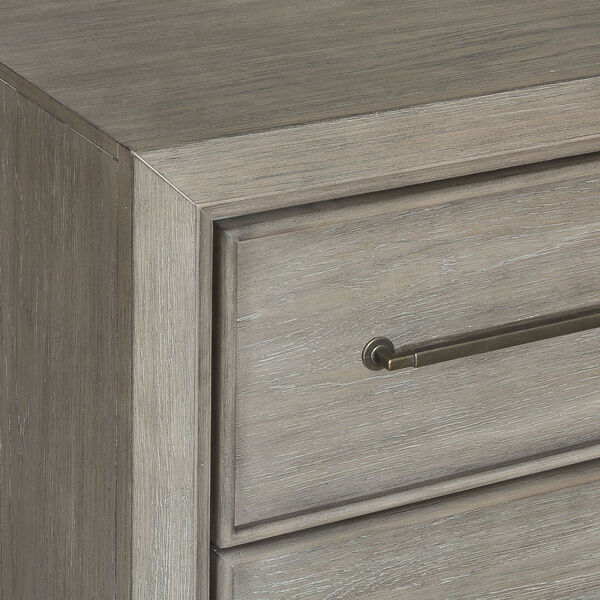 Andover Dove Grey Two-Drawer Nightstand, image 4
