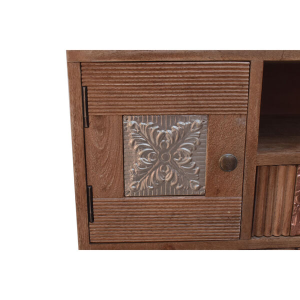 Vacation Natural Chest with Eight Drawers and Two Open Shelves, image 3