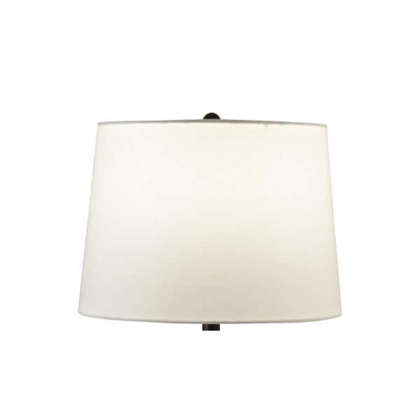 Keithia Ebony Black and White One-Light Hand Blown Art Glass Table Lamp, image 3
