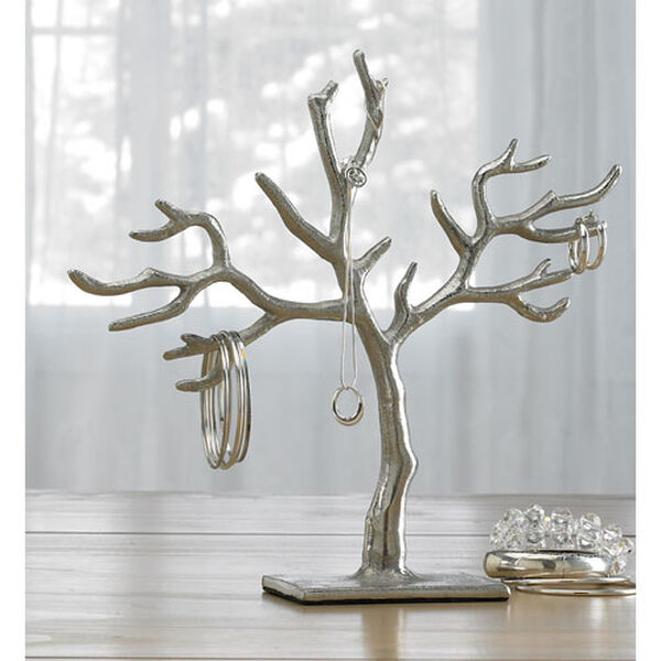 Kindwer Silver 20 Branch Casted Tree of Life Jewelry Holder , image 1