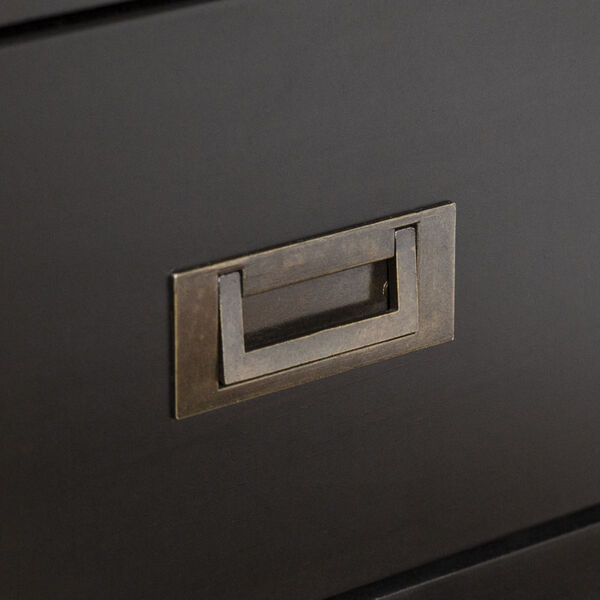 Lydia Black Nightstand with One Drawer, image 5