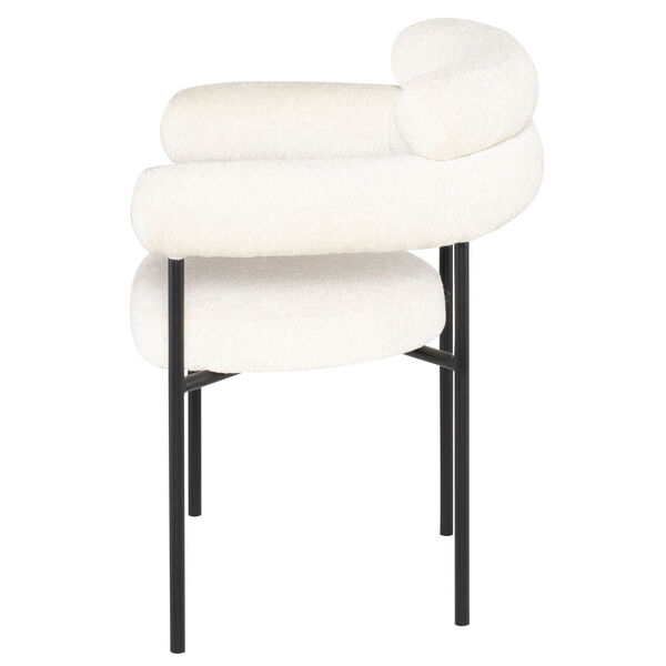Portia Coconut and Black Dining Chair, image 4