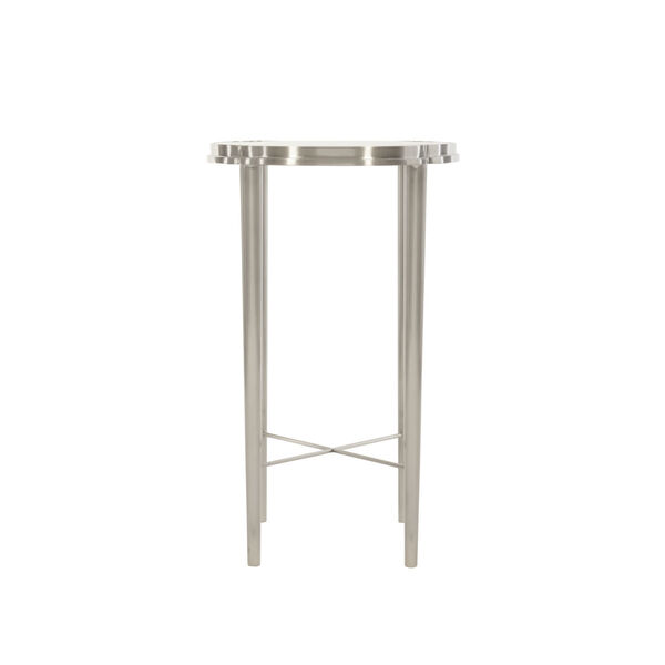 Allure Silver Mist Metal Chairside - (Open Box), image 1