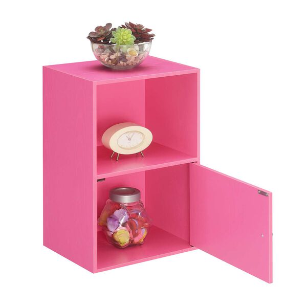 Xtra Storage Pink One-Door Cabinet with Shelf, image 5