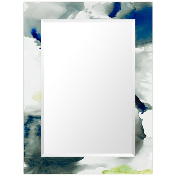 Ephemeral Blue 40 x 30-Inch Rectangular Beveled Wall Mirror, image 6