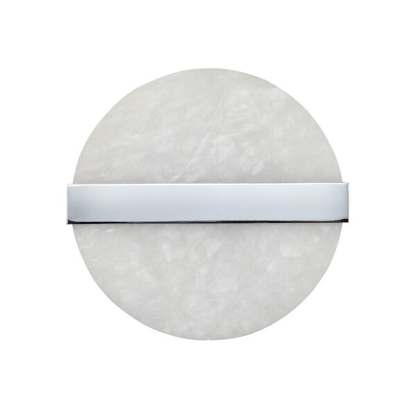 Stonewall White and Chrome Two-Light Wall Sconce, image 2