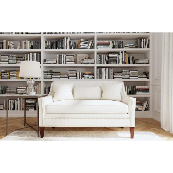 Everly White Settee, image 2