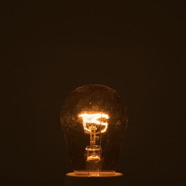 Pack of 25 Transparent Amber Incandescent S14 Standard Base Lumens Light Bulbs, image 2