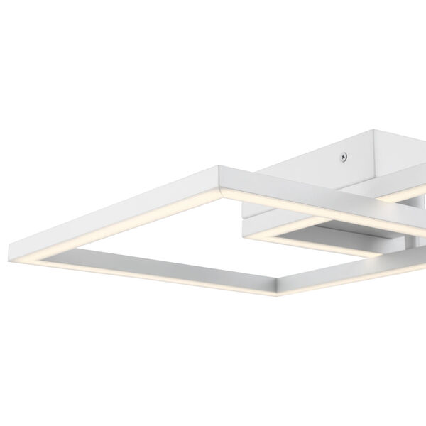 Squared White 19-Inch Led Wall Sconce, image 6