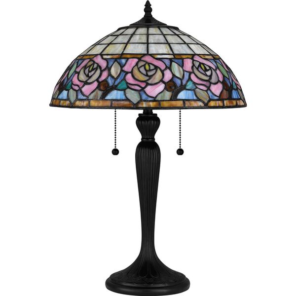 Betty Matte Black Two-Light Table Lamp, image 2