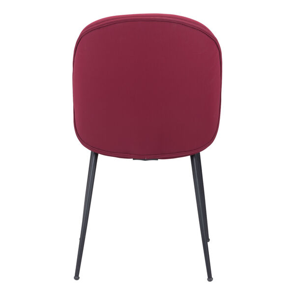 Miles Red and Black Dining Chair, Set of Two, image 5