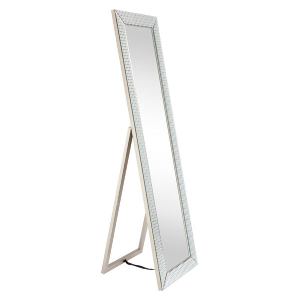 Moderno Clear 64 x 18-Inch Beveled Glass Rectangle Floor Mirror, image 2