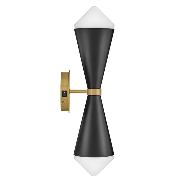 Betty Black Two-Light Wall Sconce, image 3