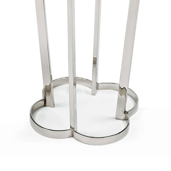 Modern Glamour Polished Nickel Accent Table, image 3