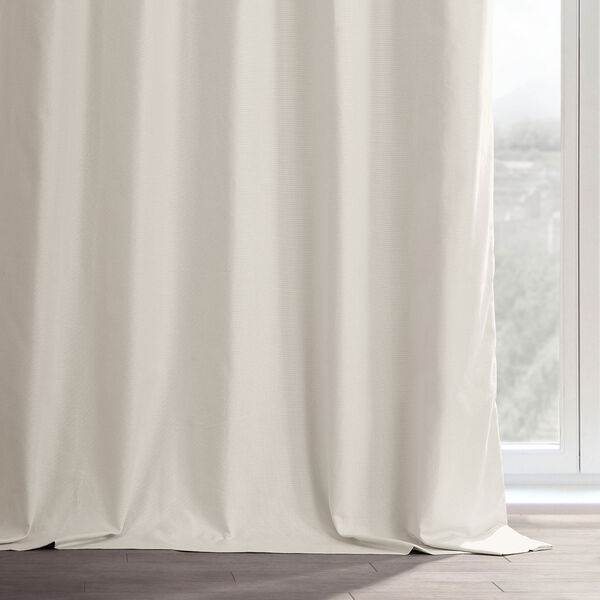 Fable Beige Dune Textured Hotel Blackout Cotton Single Panel Curtain, image 5