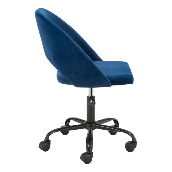 Treibh Blue and Black Office Chair, image 3
