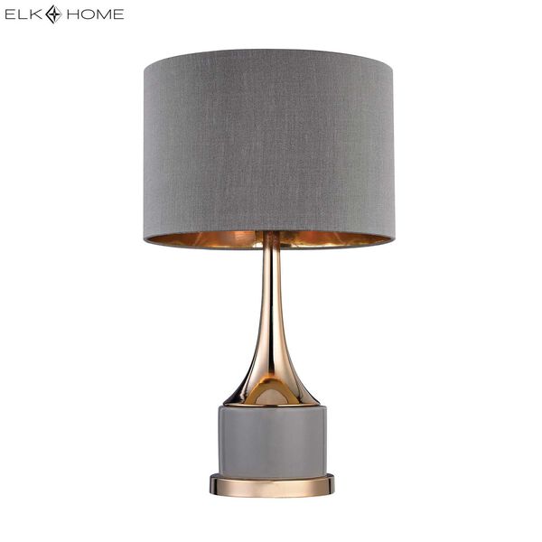 Cone Grey and Gold One-Light 11-Inch Table Lamp, image 6