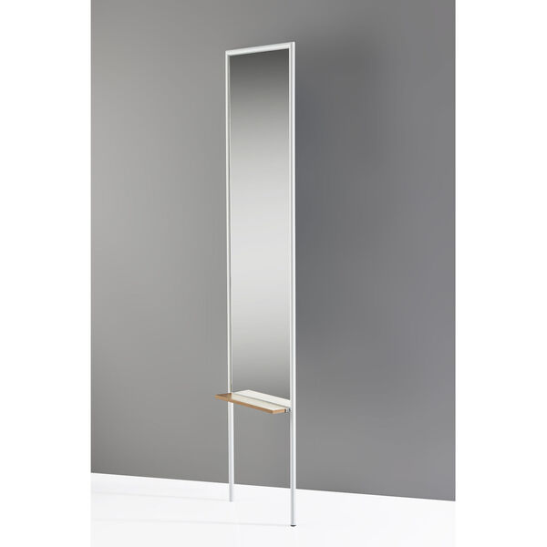 Monty White and Natural Leaning Mirror, image 3