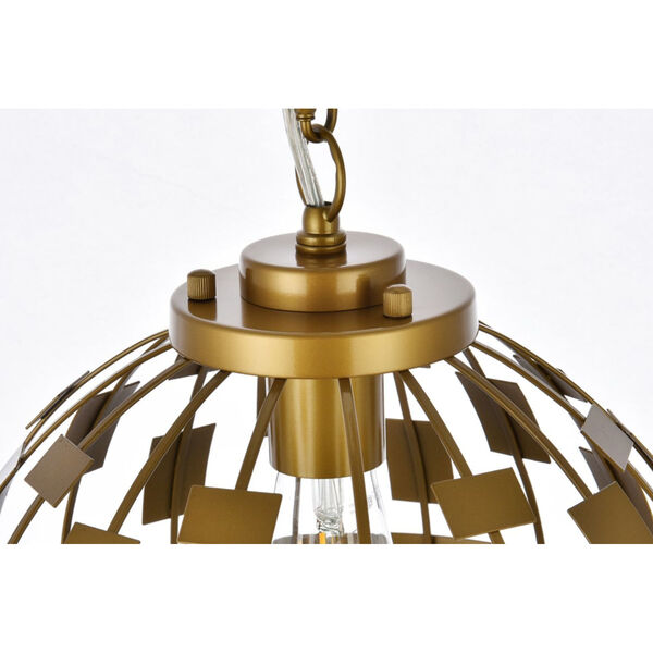 Levante Brass 12-Inch One-Light Pendant, image 5