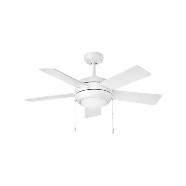 Croft Chalk White 42-Inch LED Pull Chain Ceiling Fan, image 1