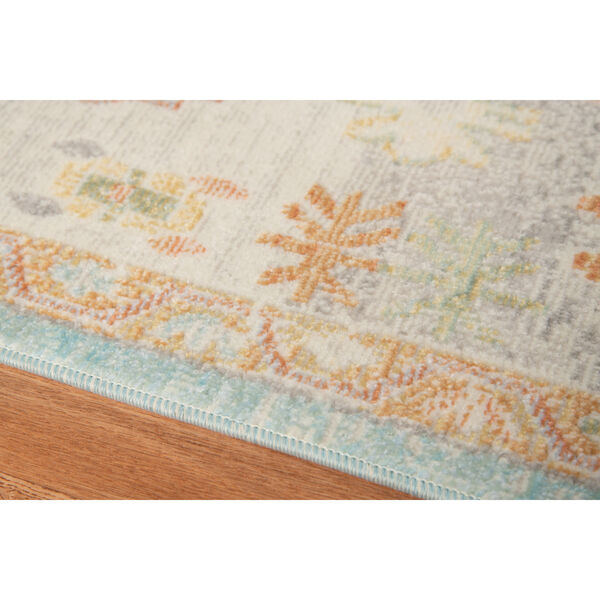 Bohemian Light Blue Rectangle 5 Ft. 1 In. x 7 Ft. 6 In. Rug, image 4