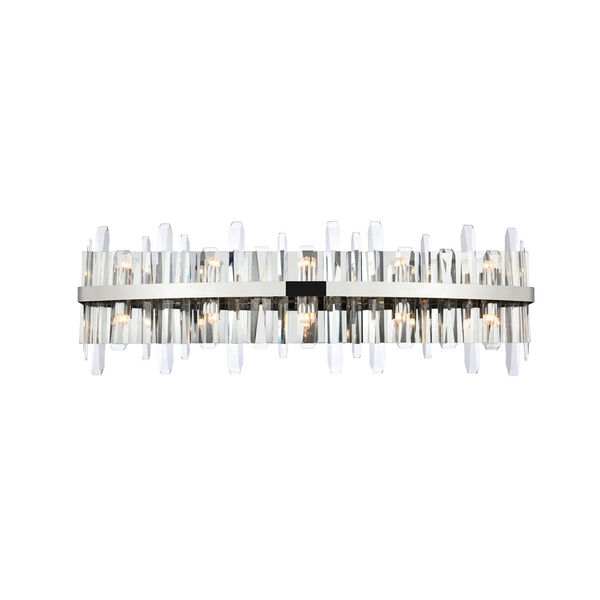 Serena Chrome and Clear 36-Inch Crystal Bath Sconce, image 1