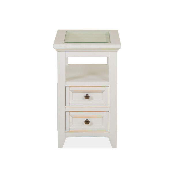 Heron Cove Chalk White Chairside End Table, image 6