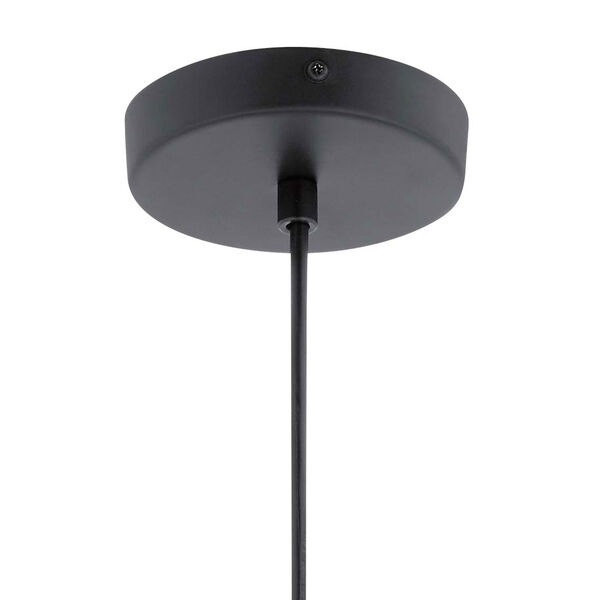Moonlit Matte Black Eight-Inch LED Mini Pendant, image 2