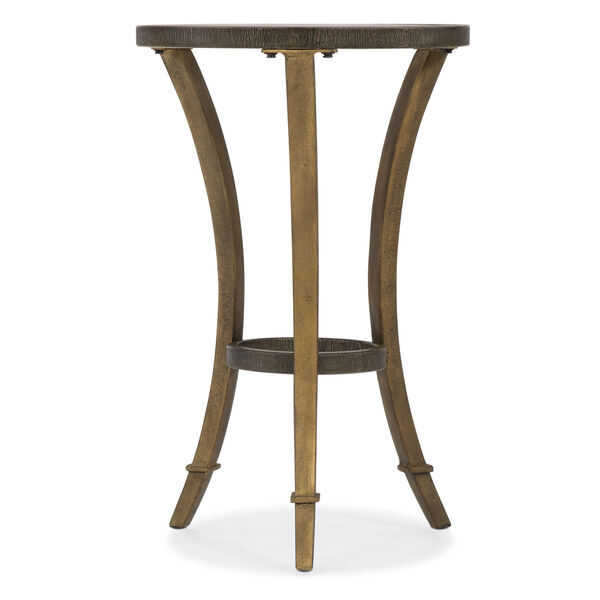 Gold Round Accent Martini Table, image 1