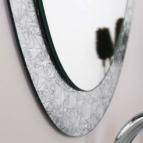 Luxor Cystal Frameless Oval Mirror, image 3