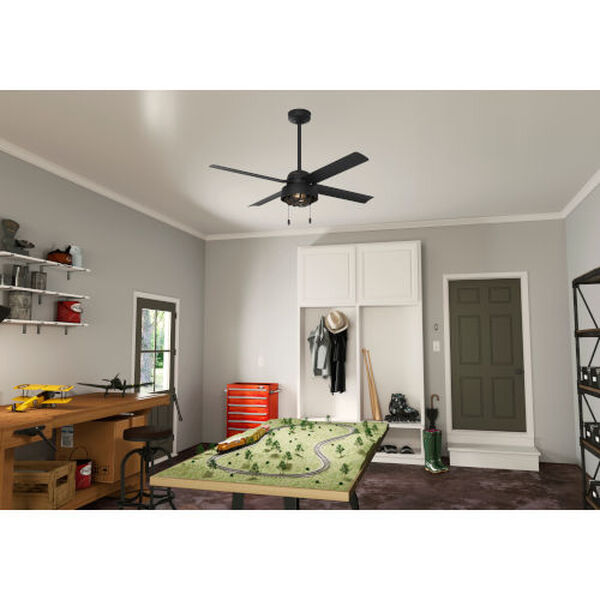 Spring Mill Matte Black 52-Inch Two-Light Ceiling Fans, image 3