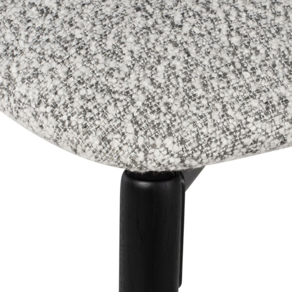 Vicuna Boucle Gray and Black Dining Chair, image 4