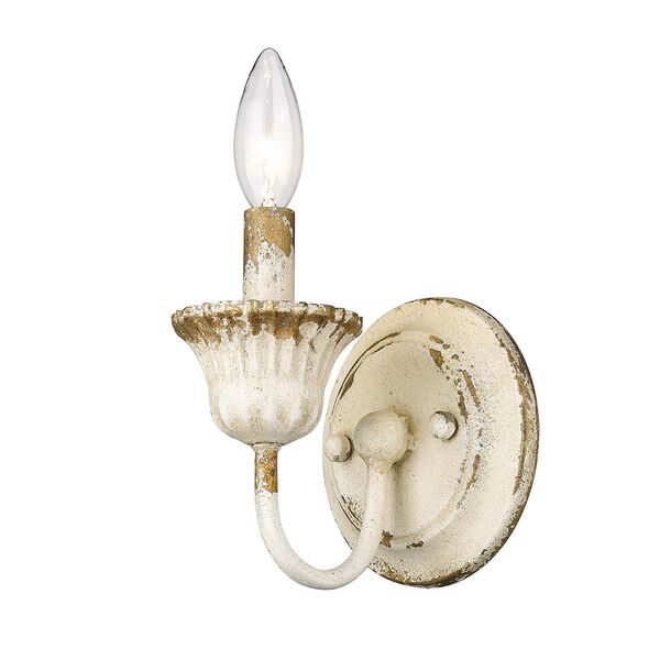Jules Antique Ivory One-Light Wall Sconce, image 4