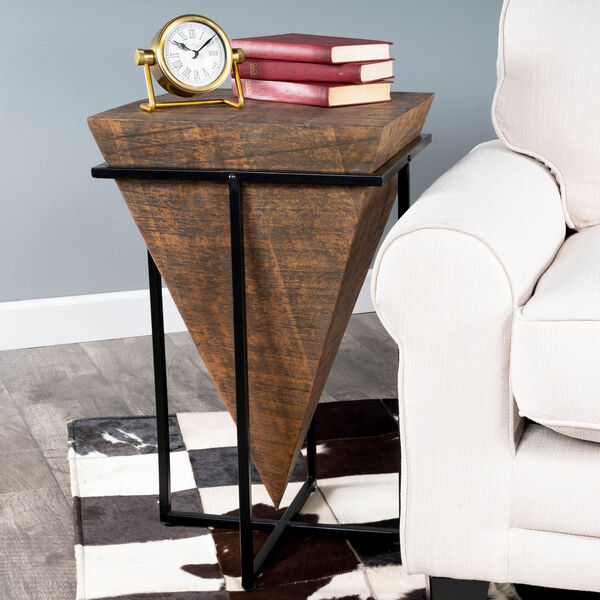 Gulnaria Brown and Black End Table, image 1