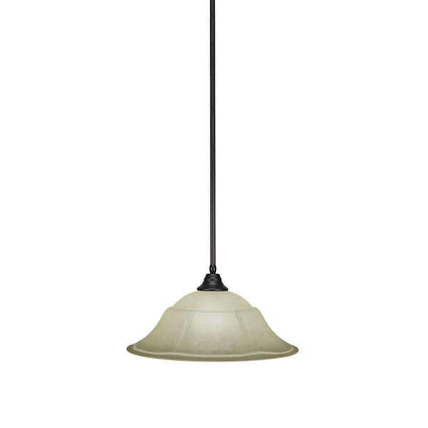 Any Espresso 20-Inch One-Light Pendant with Italian Marble Glass, image 1