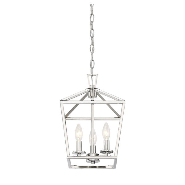 Townsend Polished Nickel 10-Inch Three-Light Pendant, image 5