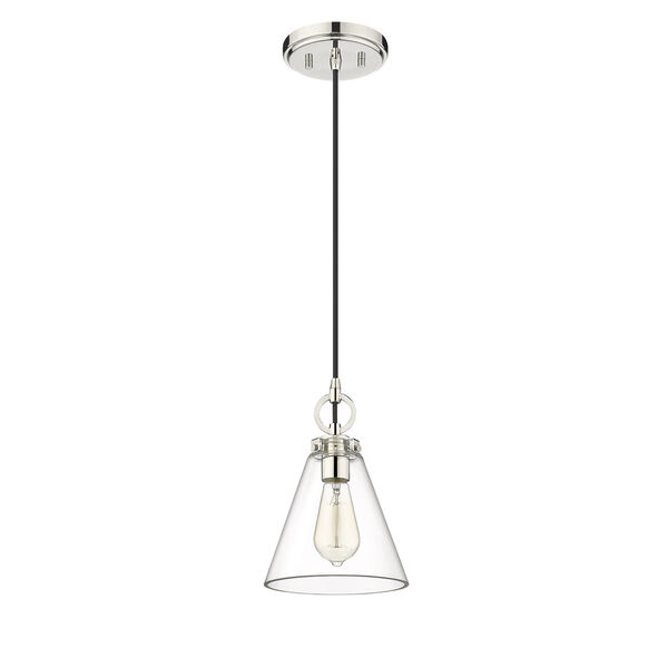Harper Polished Nickel One-Light Eight-Inch Pendant, image 5